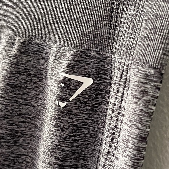 Gymshark Vital Seamless 2.0 Leggings High Rise Compression Smokey Gray Marl Sz M - Picture 8 of 15